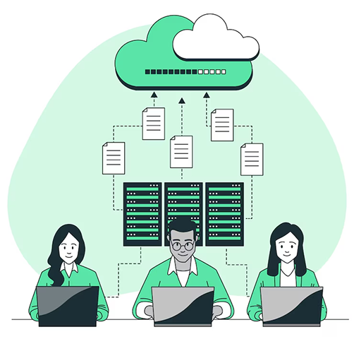hosting illustration